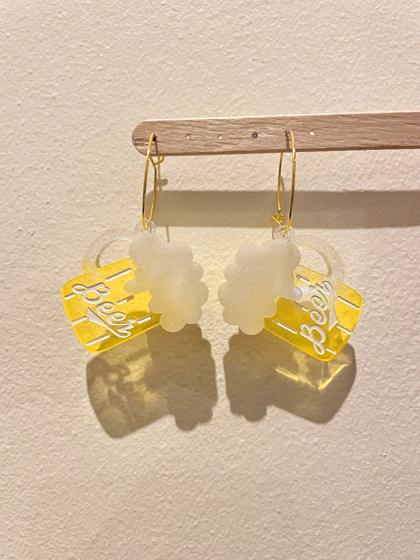 3.5 cm Beer Pint German Style Dangle Earring Mold