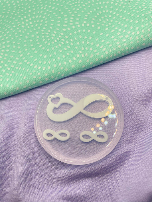 Love Infinity Necklace Stud Earring Set Value Mold