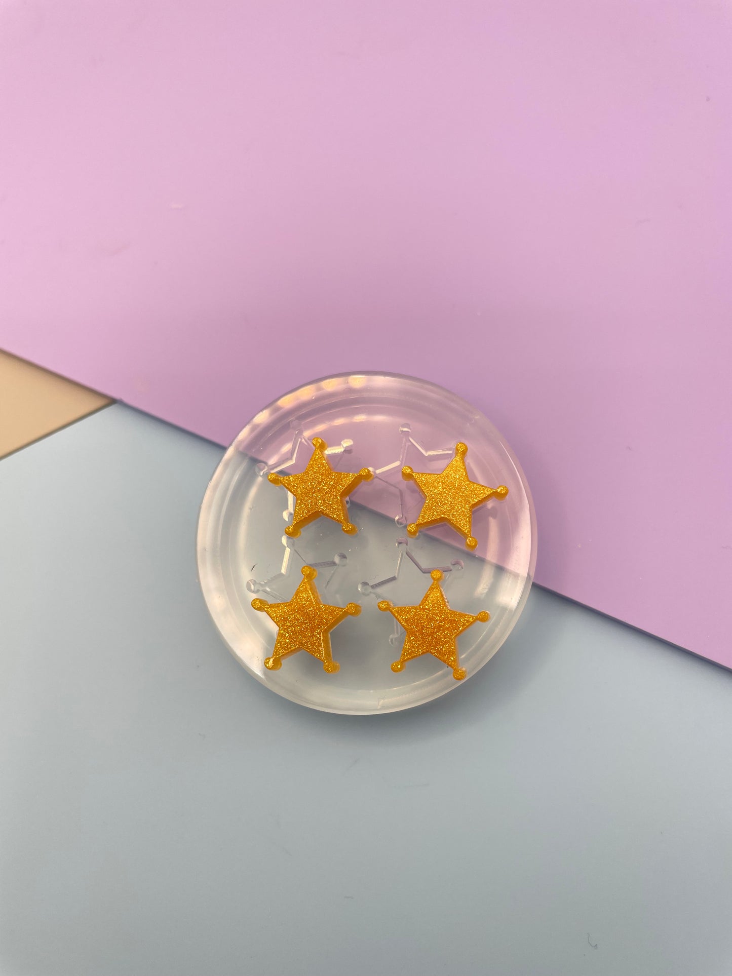 Cowboy Sheriff’s star stud mold