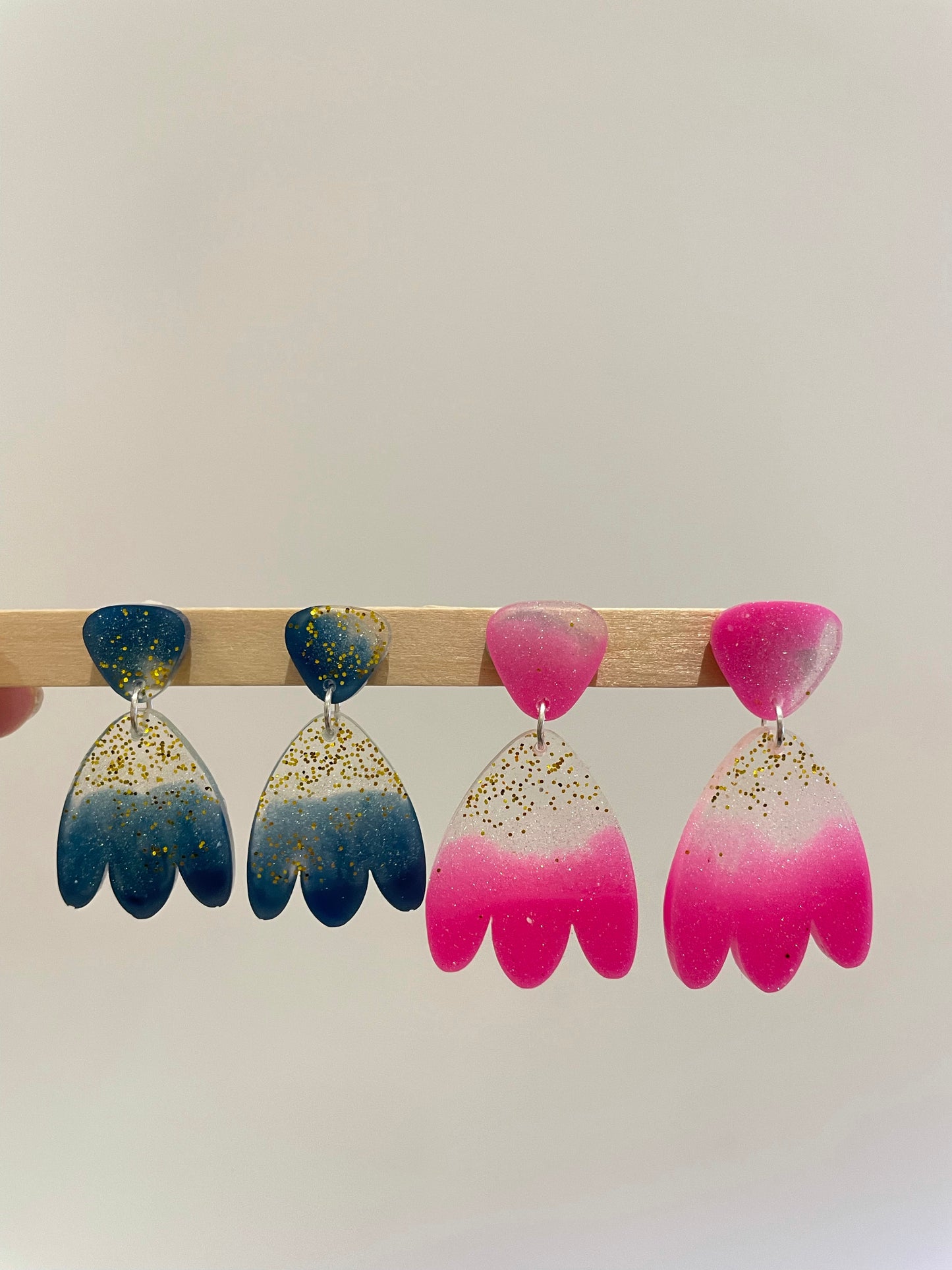 Abstract Tulip Dangle / Stud Earring Mold