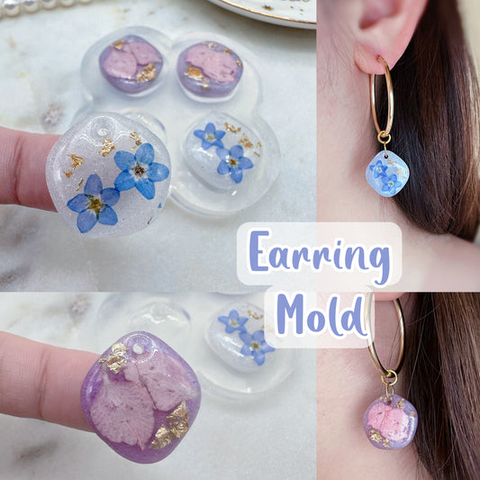 Small Predomed Nugget Dangle Earring Mold