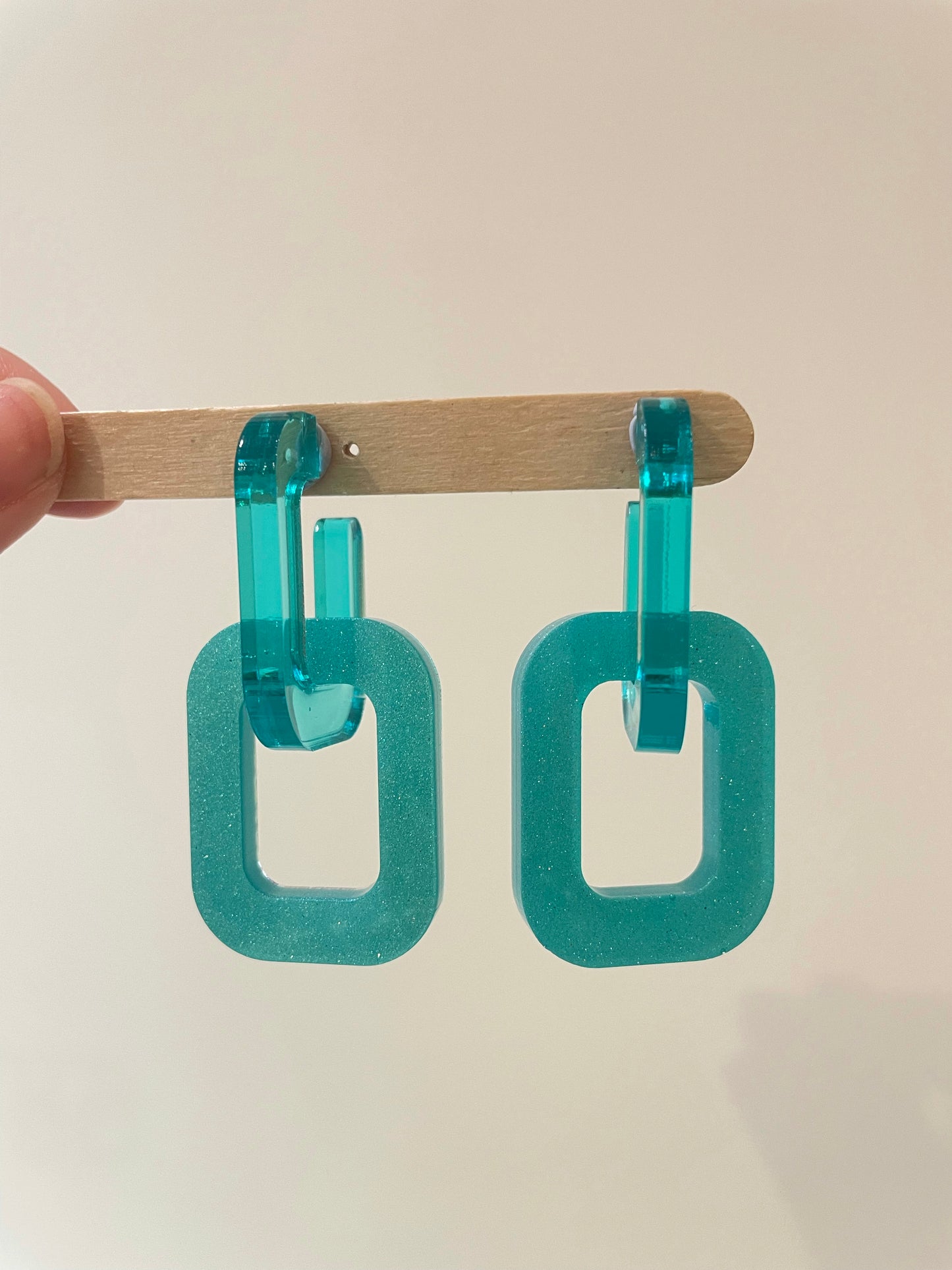 Chic Chain Link Hoops Dangle Earring Mold