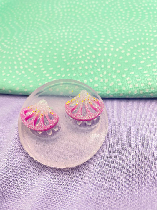 Mini Moroccan Style Fan Shape Stud or Small Dangle Earring Mold