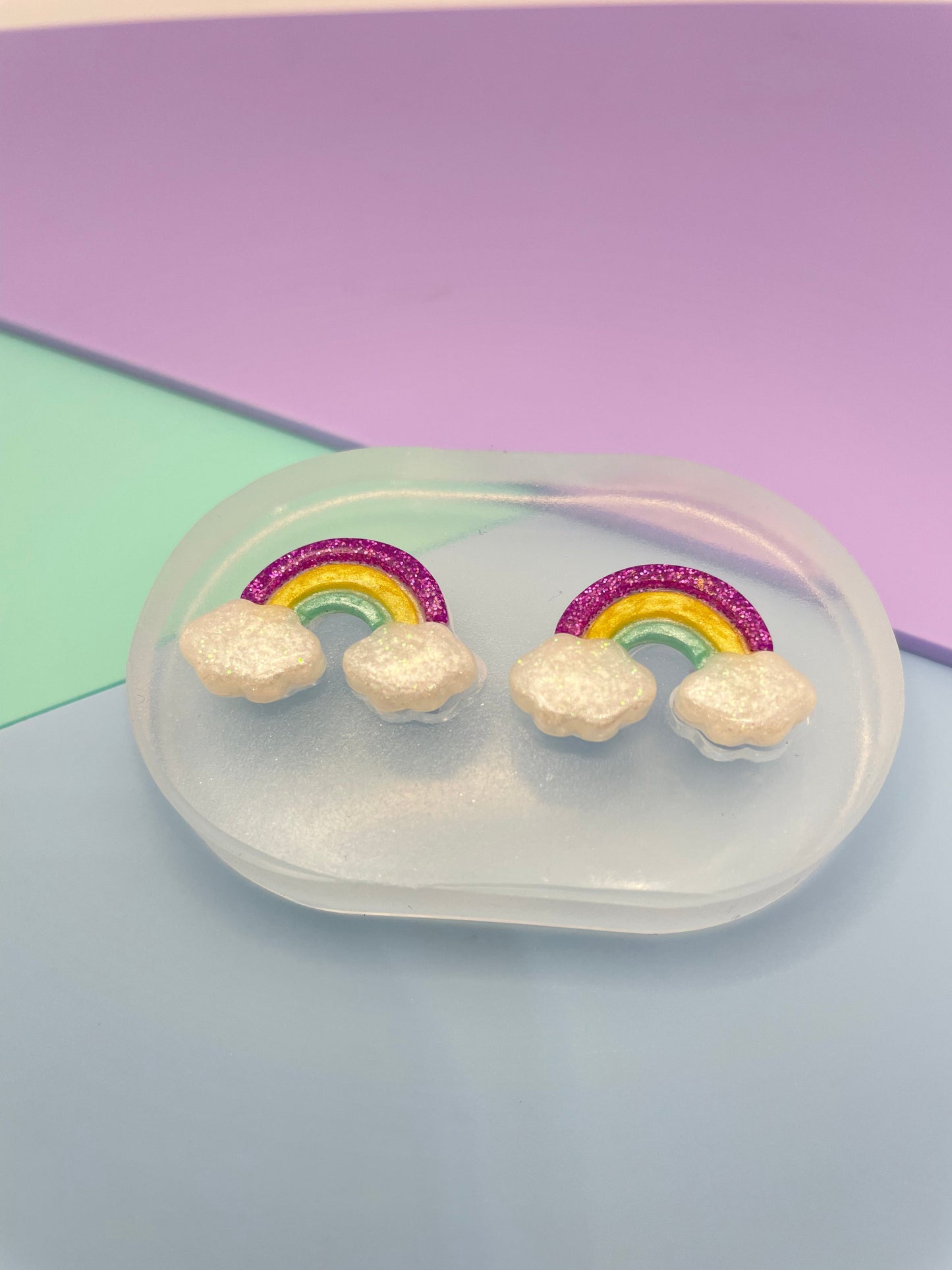 2.3 cm Rainbow Stud Earring Mold