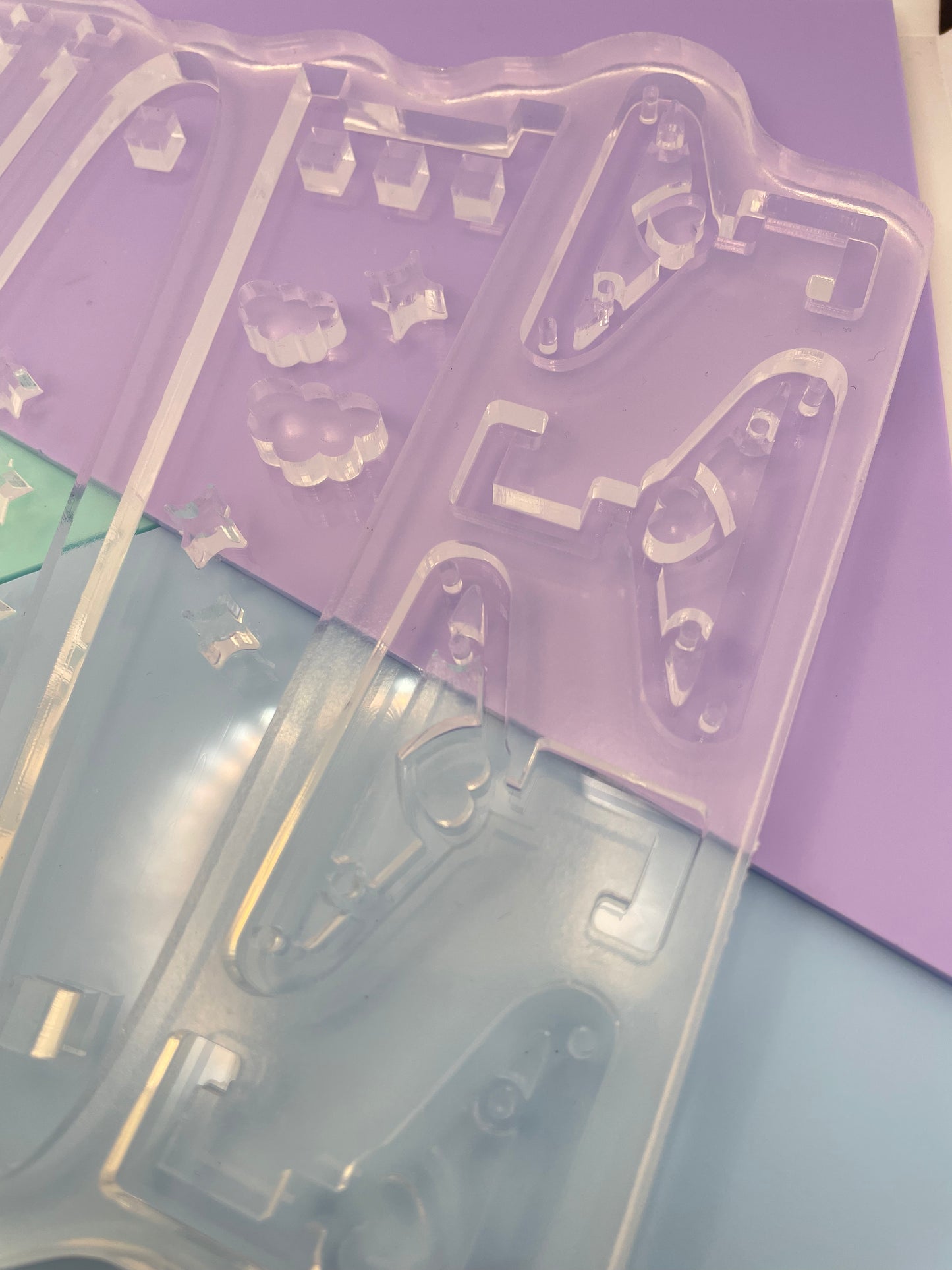 Celestial theme Earring hanger Clothing rack closet mold clear silicone mould