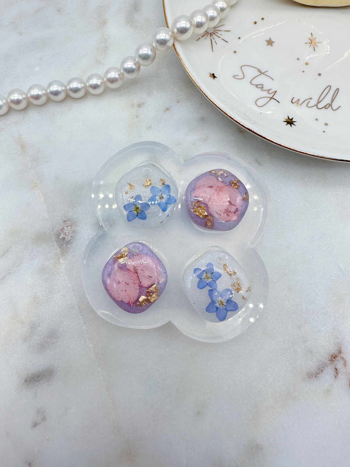 Small Predomed Nugget Dangle Earring Mold