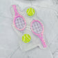 Tennis Ball and Racket Earring Mold Silicone Mold for Resin Earrings