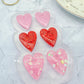 2.5 cm Small Pre Domed Pointy Heart Dangle Earring Mold