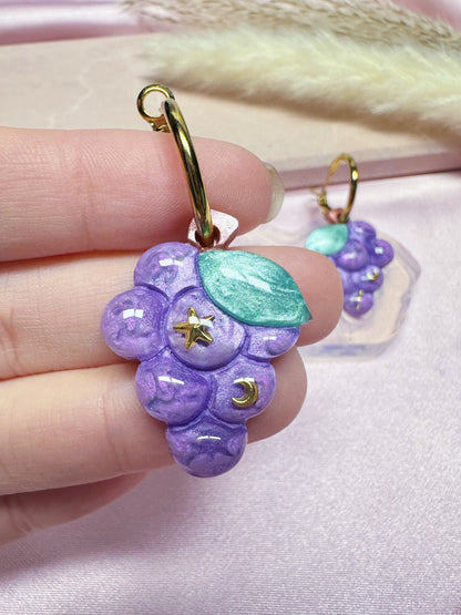 Small Predomed Grape Dangle Earring Mold