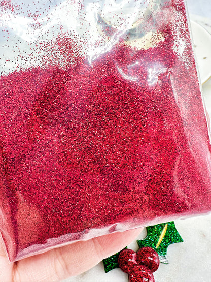 Red and Green Fine Glitter Duo Pack