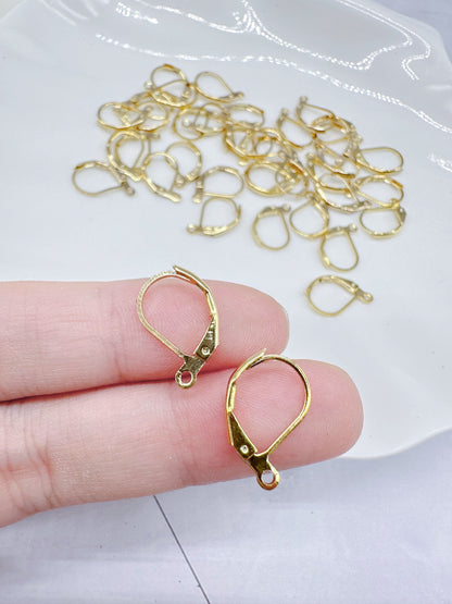 18k Gold Plated Continental Style Earring Hooks