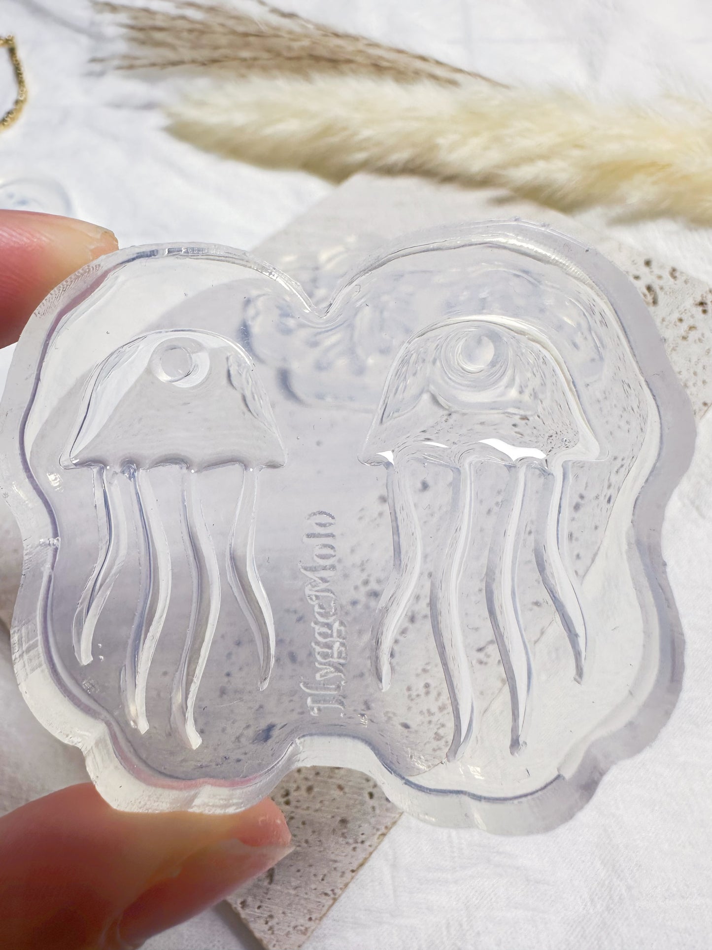 Predomed Jellyfish Dangle Earring Mold for Hoop Charms