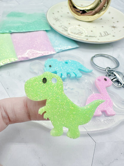 Cute Dino Trio Keychain Palette Mold