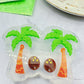 Coconut Palm Tree Dangle Earring Mold