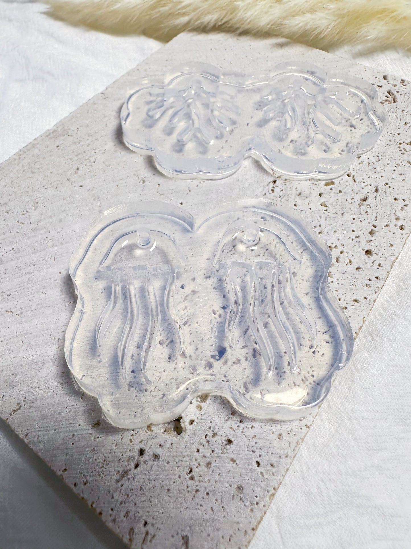 Predomed Jellyfish Dangle Earring Mold for Hoop Charms