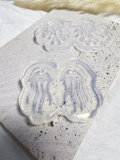 Predomed Jellyfish Dangle Earring Mold for Hoop Charms