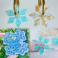 2.4 cm Predomed Snowflake Spinner Hoop Earring Mold Christmas Winter