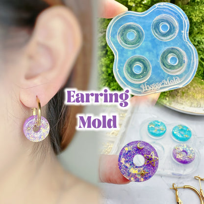 1.8 cm Predomed Donut Hoop Spinner Earring Mold