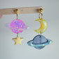 Saturn Planet and Star Dangle Earring Mold Spaceship Space travel