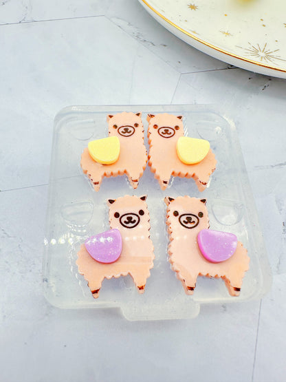 2.4 cm Llama Alpaca Stud Earring Mold