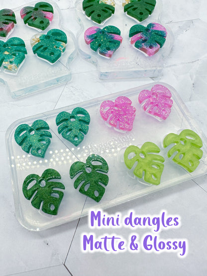 Monstera Leaf Dangle Earring Hoop Charm Molds