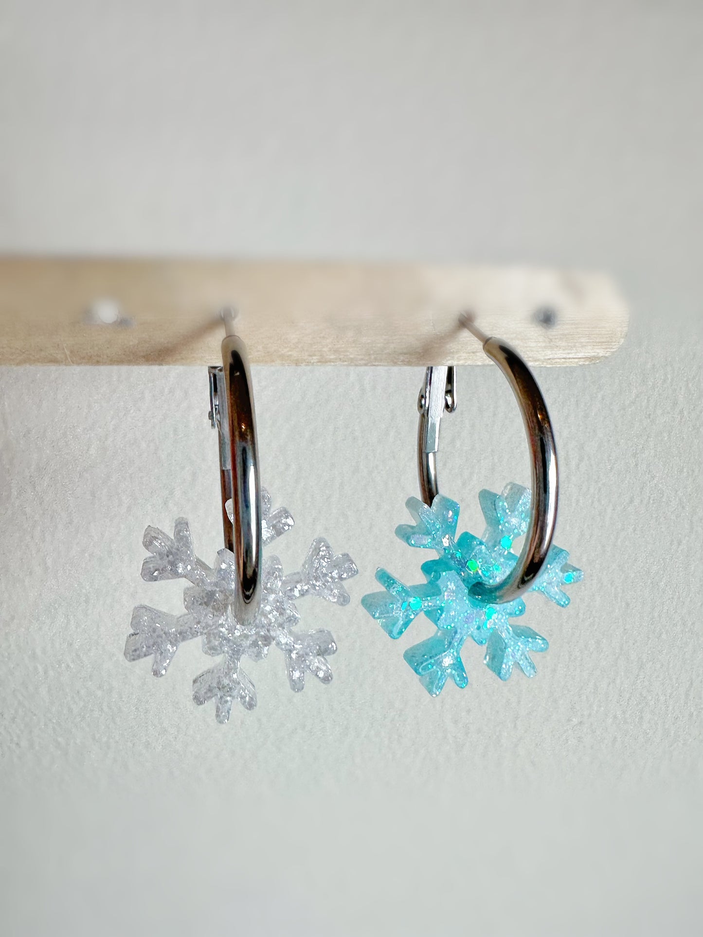 Snowflake Spinner Hoop Earring Mold Winter Christmas