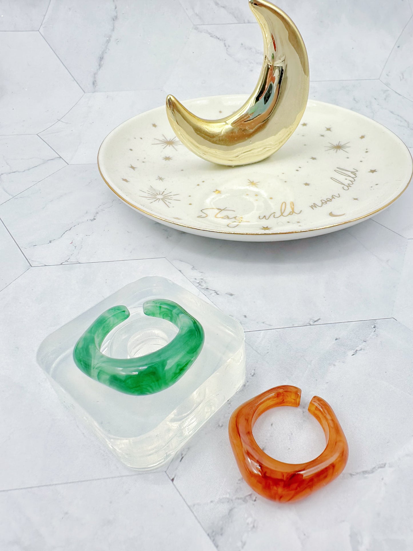 Free Form Shape Ring Mold Stylish Iregular Organic Shape Ring Silicone Mold