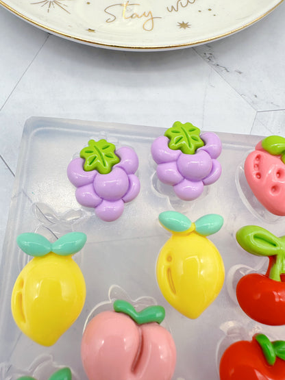 Summer Special Fruit Stud Palette Mold in Popular Inflated 3D style