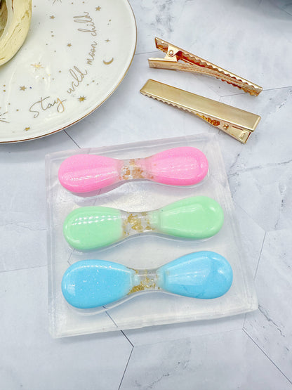 3D Ribbon Bow Hair Grip Mold