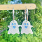 Small Happy Ghosts and Scared Ghosts Dangly Charm Dangle Earring Mold