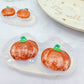 Small Predomed Pumpkin Dangly Charm Earring Mold for Hoops and Hooks