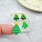 Mini 3D Christmas Tree with star Stud Earring Mold