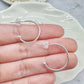 S925 Silver Plated Semi Hoop Earring Findings