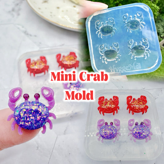 Mini Pre domed Crab Stud Earring Mold