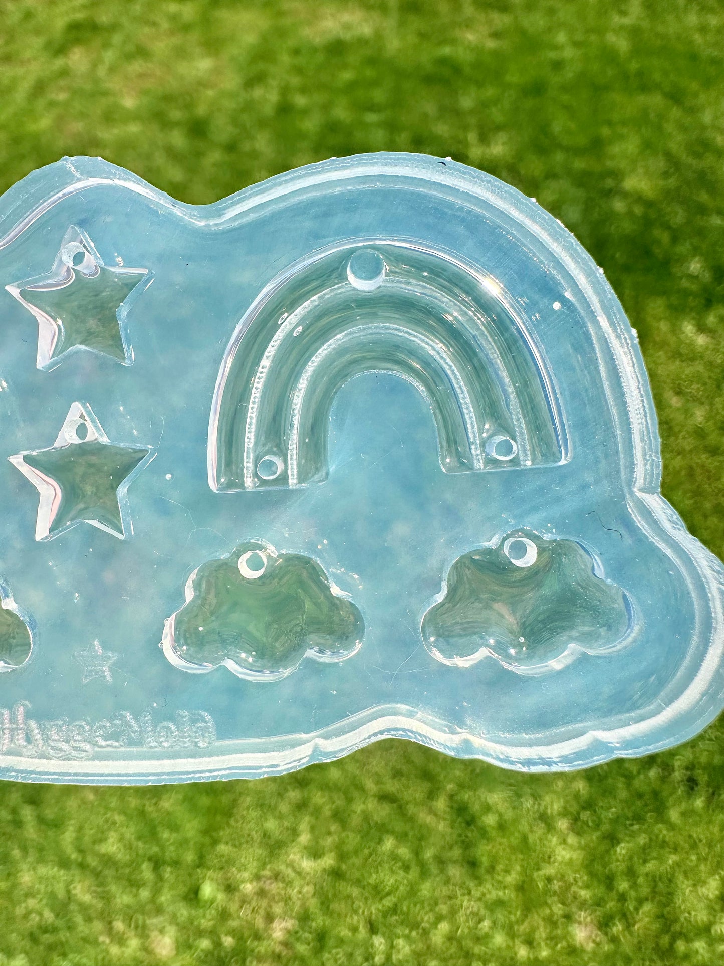Predomed Rainbow Cloud Star Dangle Earring Mold for Hoop Charms