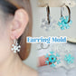 Snowflake Spinner Hoop Earring Mold Winter Christmas