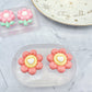 3D Inflated Style Sunflower with hearts Flower Stud Earring Mold