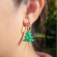 Small Predomed Christmas Tree Dangly Charm Earring Mold