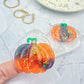 3 cm Predomed Pumpkin Dangly Charm Earring Mold