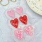 2.5 cm Small Pre Domed Pointy Heart Dangle Earring Mold