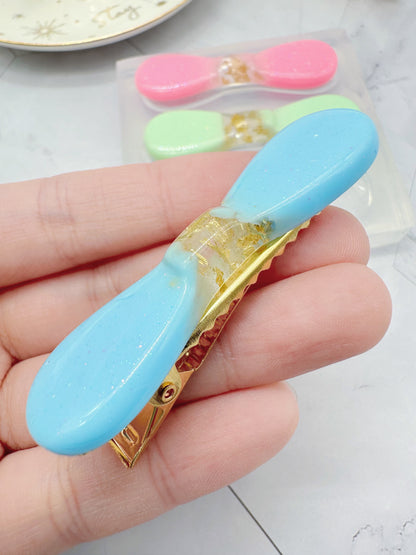 3D Ribbon Bow Hair Grip Mold