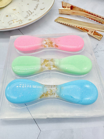 3D Ribbon Bow Hair Grip Mold