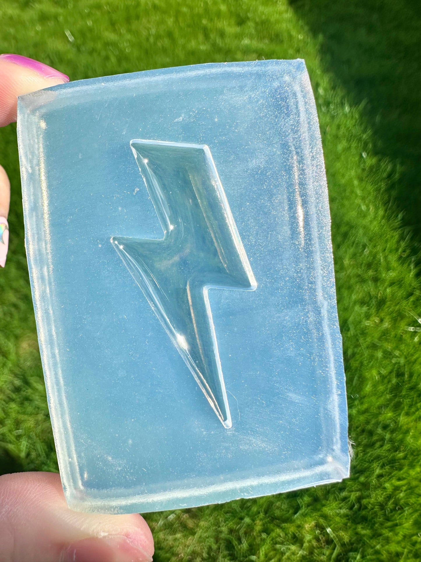 5cm Predomed Lightning Bolt Brooch Pin Hairclip Mold