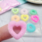 Donut Hoop and Heart Shape Sugar-coated Sour Gummy Silicone Mold for resin studs and cabochons