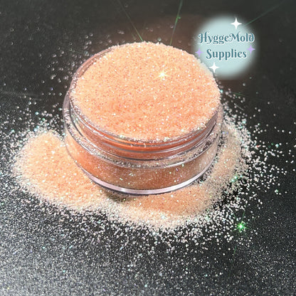 Pastel Orange Iridescent Fine Glitter 10g Bag