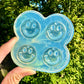 Predomed Smiley Face Dangly Charm Earring Mold Hoop Earring Mold