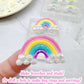 Small 3D Rainbow and Cloud Brooch Dangle Earring Mold