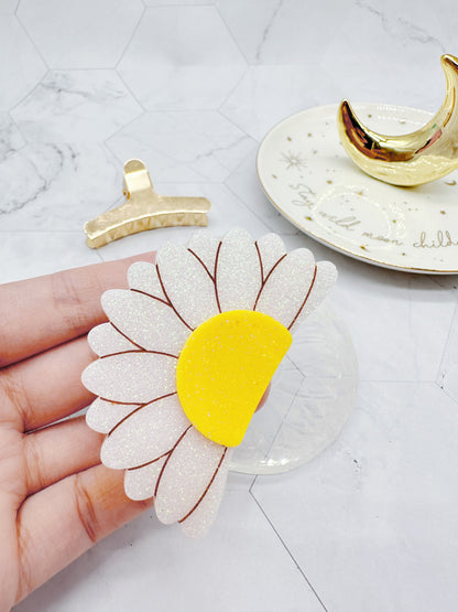 Layered Sunflower Daisy Flower Hair Claw Clip Mold