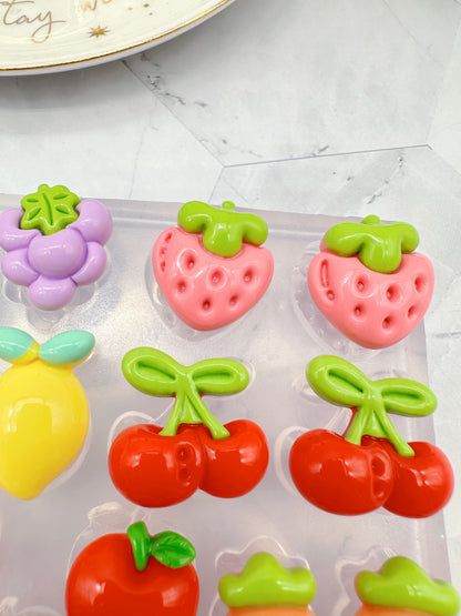 Summer Special Fruit Stud Palette Mold in Popular Inflated 3D style