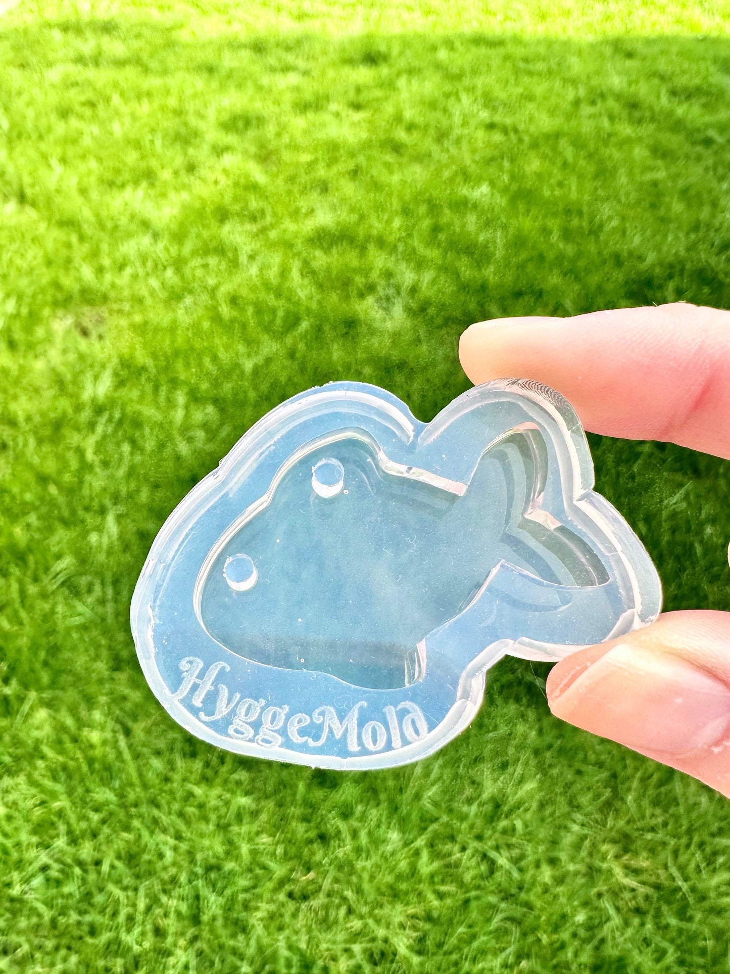 4cm glossy fish pet tag/ keychain mold